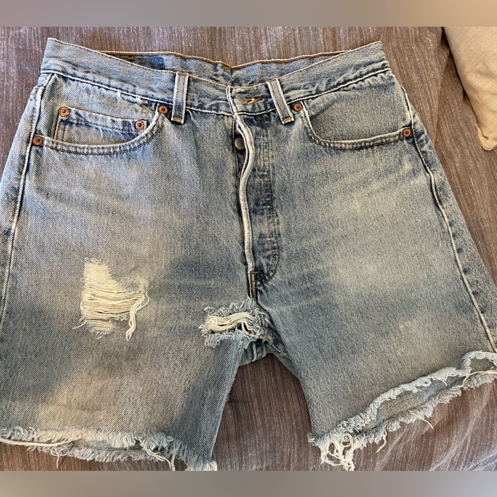 Levi’s 501 cut-off shorts, size 32